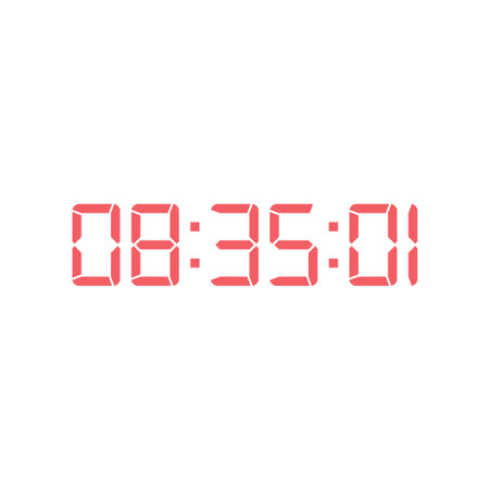 Digital clock icon vector design illustration.