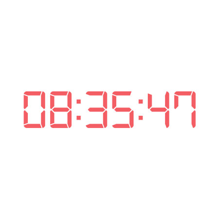 Digital clock icon vector design illustration.