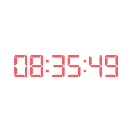 Digital clock icon vector design illustration.