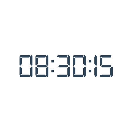 Digital, clock, LED icon for home electronics and appliances