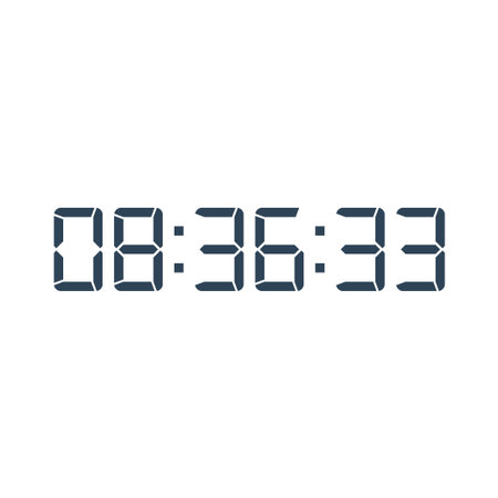 Digital clock icon vector design illustration.