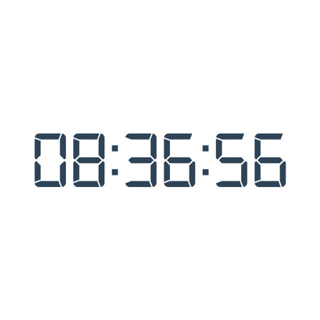 Digital clock icon vector design illustration.