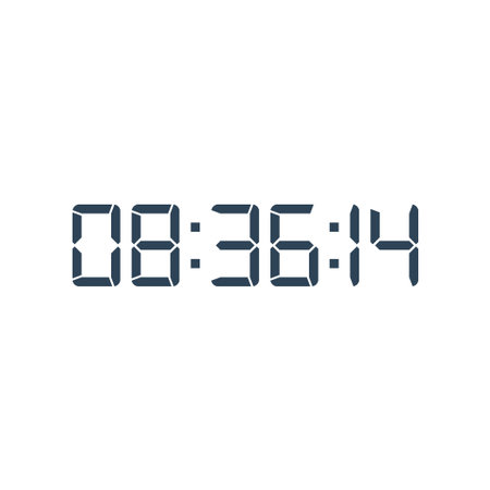 Digital clock icon vector design illustration.