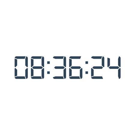 Digital clock icon vector design illustration.