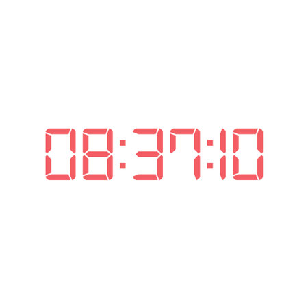 Digital clock icon vector design illustration.