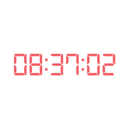Digital clock icon vector design illustration.