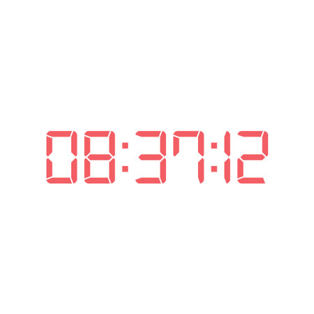 Digital clock icon vector design illustration.
