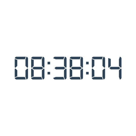 Digital clock icon vector design illustration.