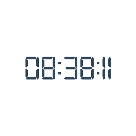 Digital clock icon vector design illustration.