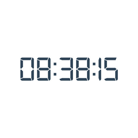 Digital clock icon vector design illustration.のイラスト素材