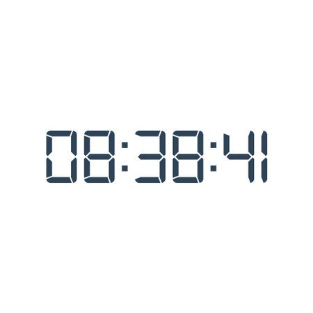 Digital clock icon vector design illustration.
