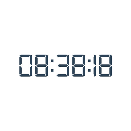 Digital clock icon vector design illustration.