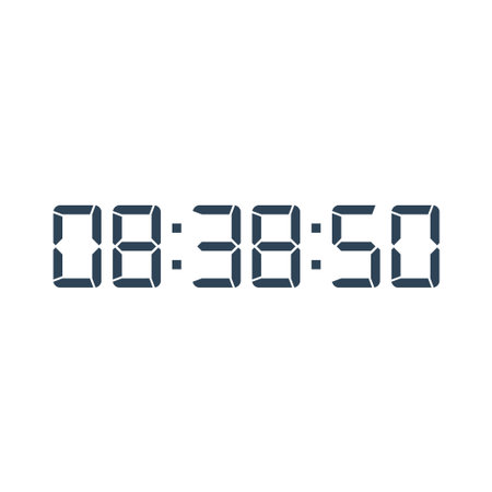 Digital clock icon vector design illustration.