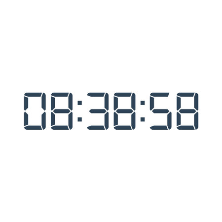 Digital clock icon vector design illustration.