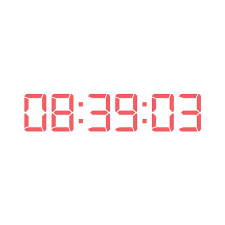 Digital clock icon vector design illustration.