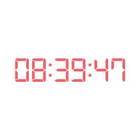 Digital clock icon vector design illustration.