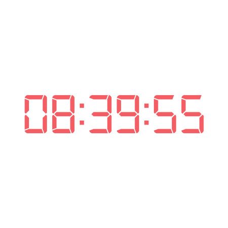 Digital clock icon vector design illustration.