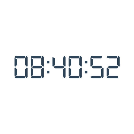 Digital clock icon vector design illustration.
