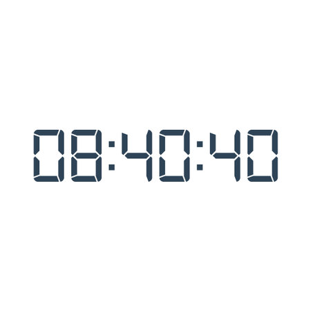 Digital clock icon vector design illustration.