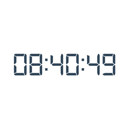 Digital clock icon vector design illustration.