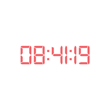 Digital clock icon vector design illustration.