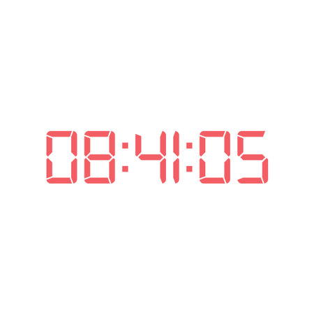 Digital clock icon vector design illustration.