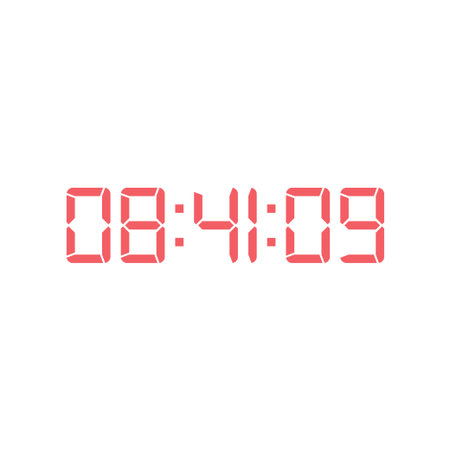Digital clock icon vector design illustration.