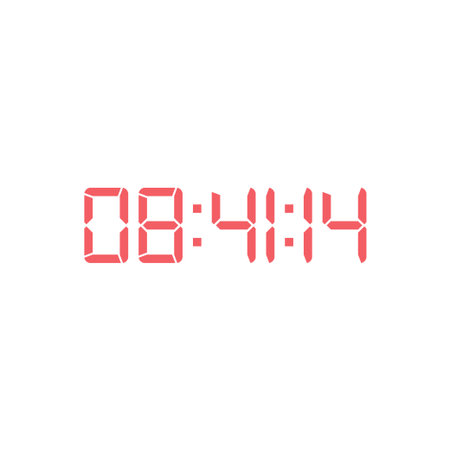 Digital clock icon vector design illustration.