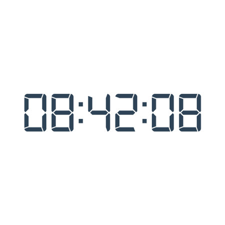 Digital clock icon vector design illustration.