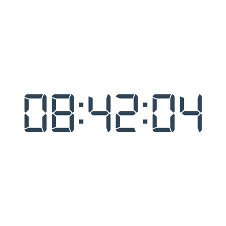 Digital clock icon vector design illustration.
