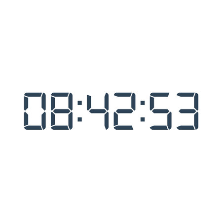Digital clock icon vector design illustration.
