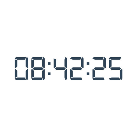 Digital clock icon vector design illustration.
