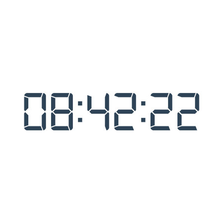 Digital clock icon vector design illustration.