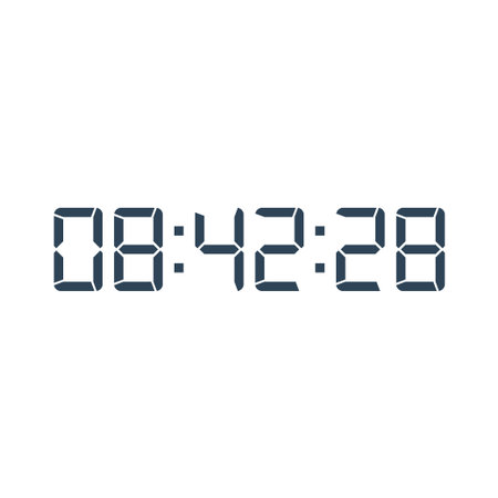 Digital clock icon vector design illustration.