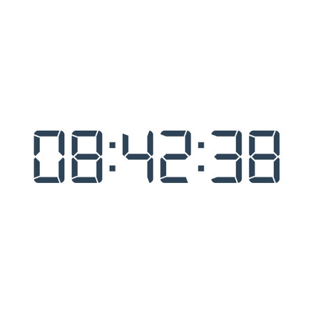 Digital clock icon vector design illustration.