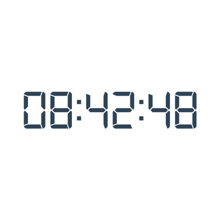 Digital clock icon vector design illustration.