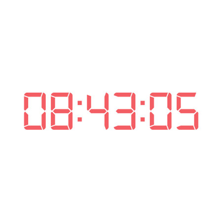 Digital clock icon vector design illustration.