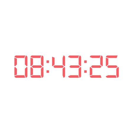 Digital clock icon vector design illustration.