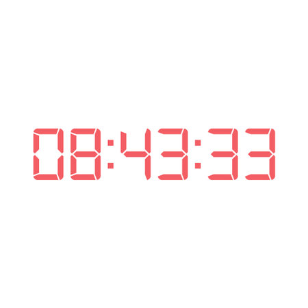 Digital clock icon vector design illustration.