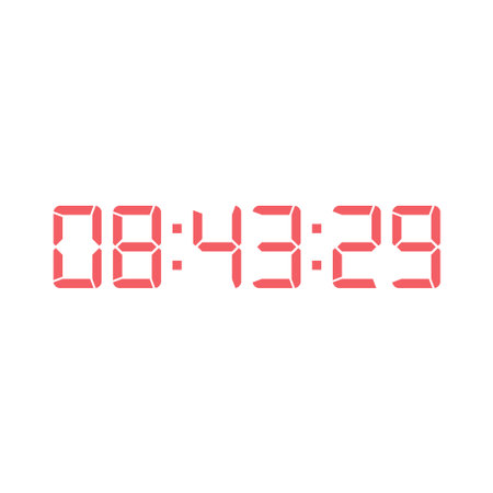 Digital clock icon vector design illustration.