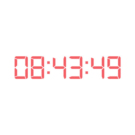 Digital clock icon vector design illustration.