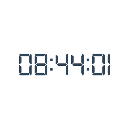 Digital clock icon vector design illustration.