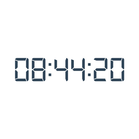 Digital clock icon vector design illustration.