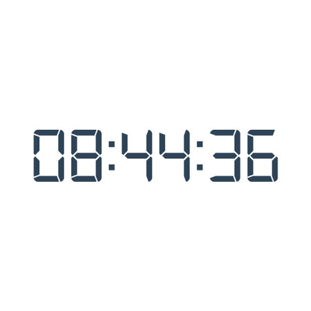 Digital clock icon vector design illustration.