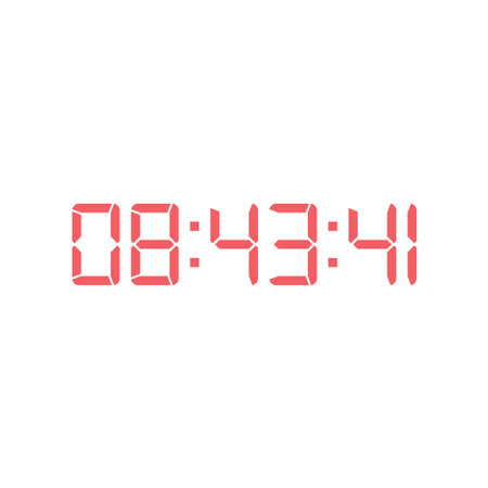 Digital clock icon vector design illustration.