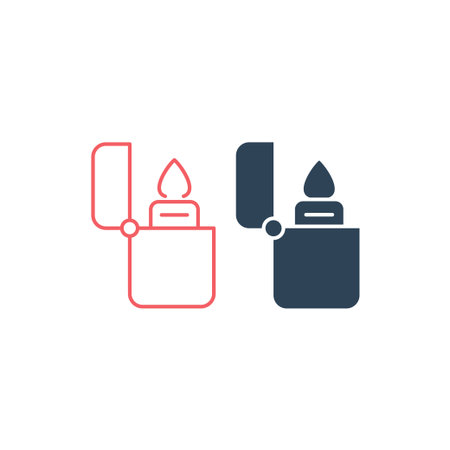 Lighter vector illustration icons setのイラスト素材