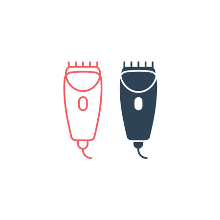 Hair clipper vector illustration icons setのイラスト素材