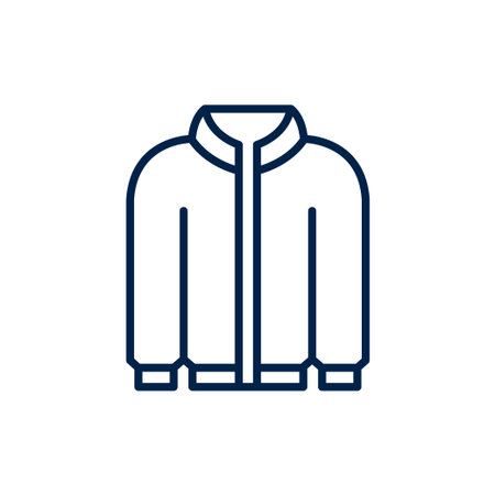Jacket icon flat vector template design trendyのイラスト素材