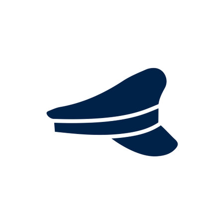 Captain hat vector illustration iconのイラスト素材