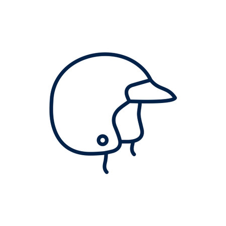 Racing Helmet vector illustration iconのイラスト素材